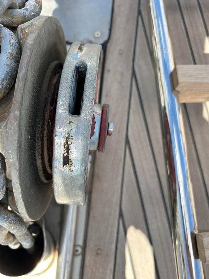 a close-up of a car door aboard MOTORSAILLOR Yacht for Sale