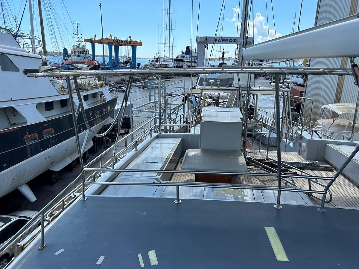 a group of boats are parked in a harbor aboard MOTORSAILLOR Yacht for Sale