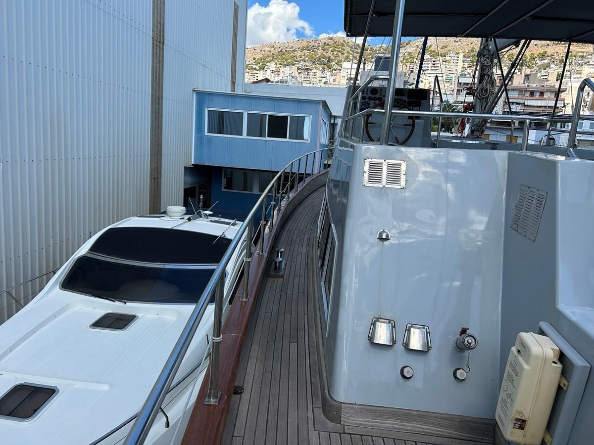 a boat on the water aboard MOTORSAILLOR Yacht for Sale