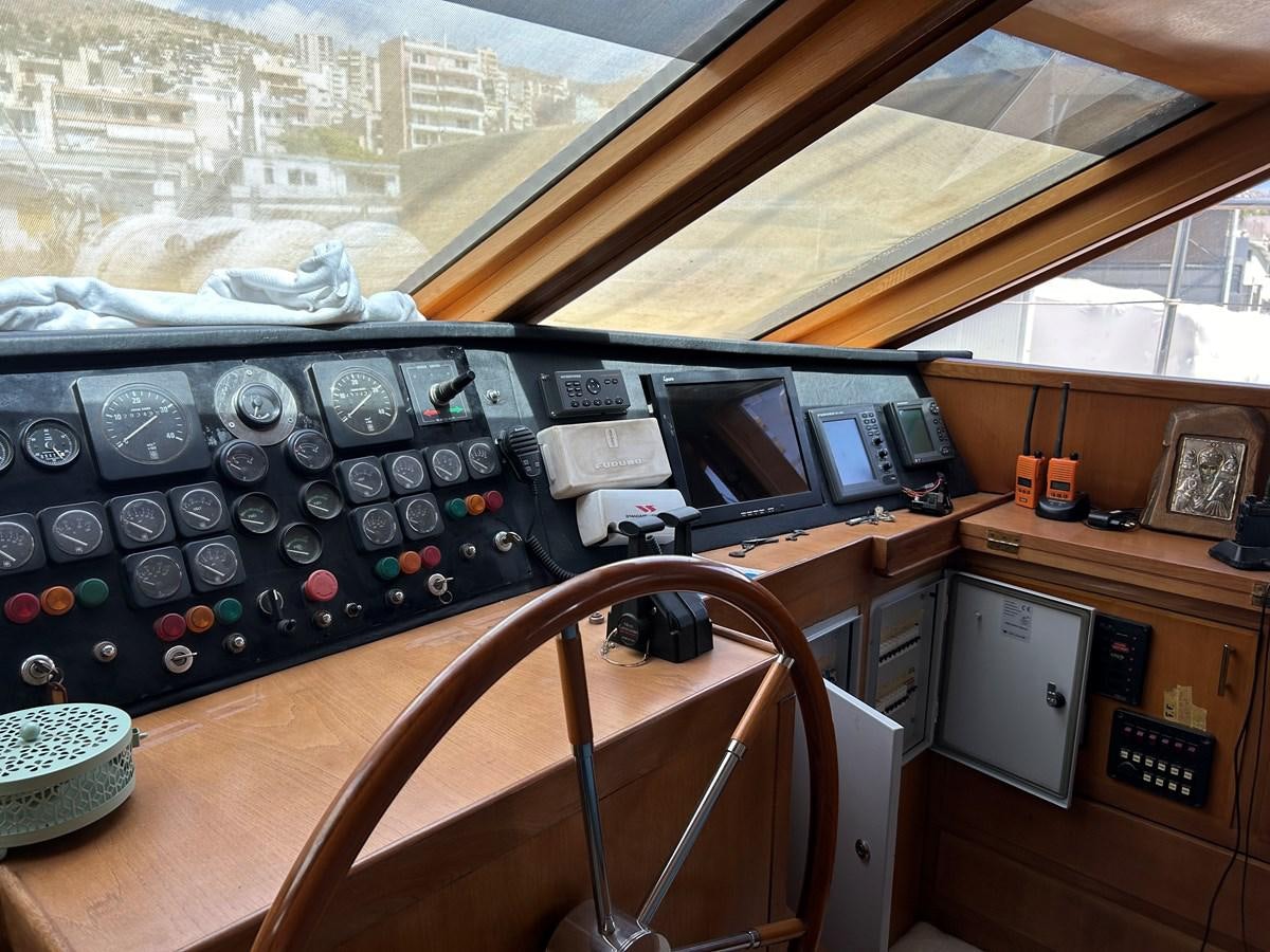 a control panel in a room aboard MOTORSAILLOR Yacht for Sale