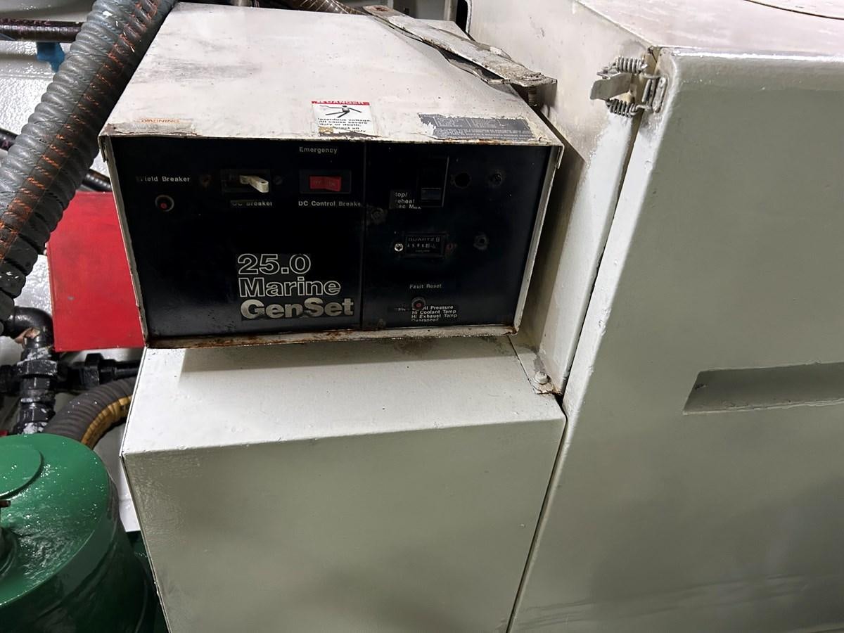 a black and white electronic device aboard MOTORSAILLOR Yacht for Sale