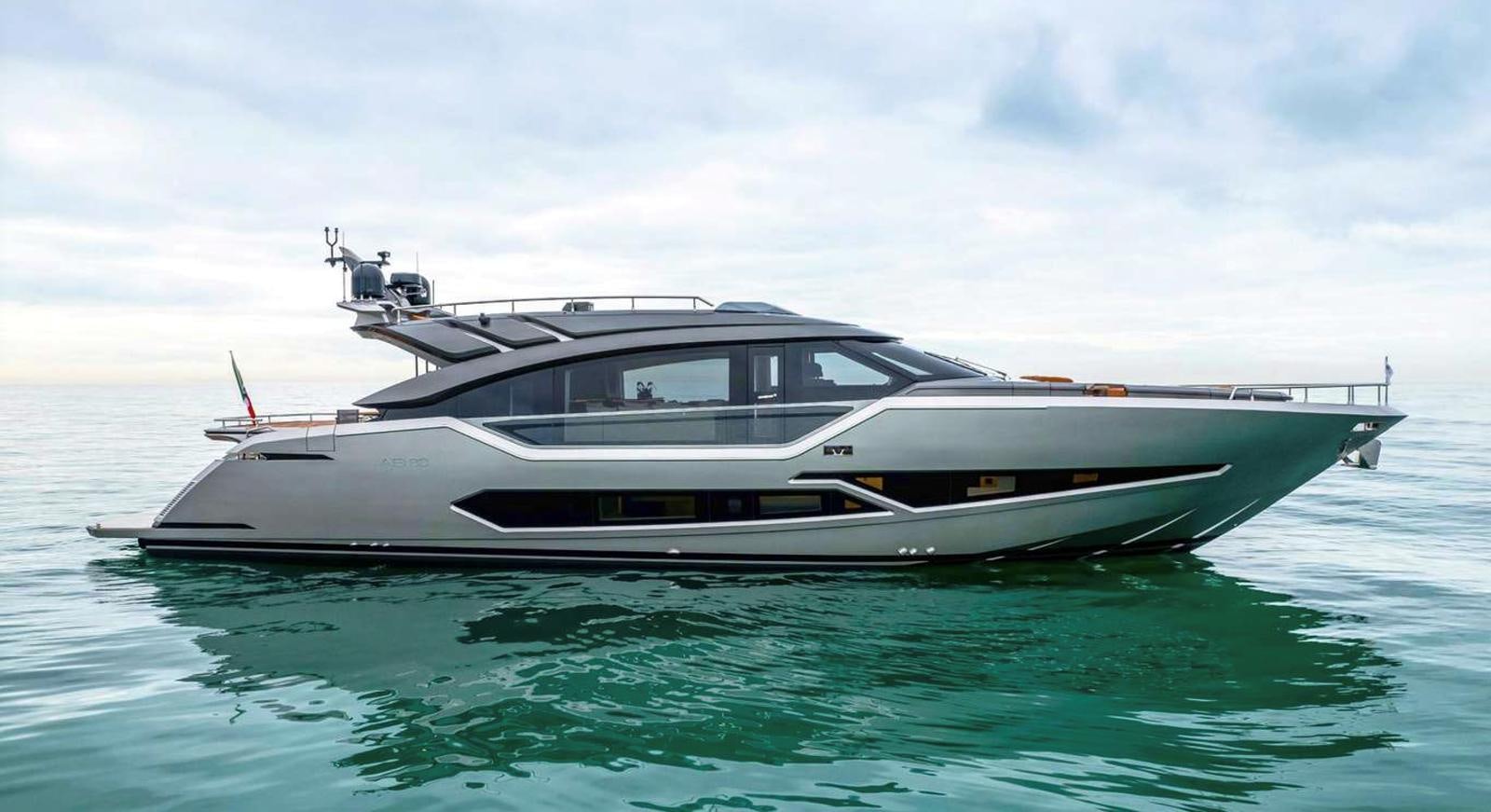 a boat in the water aboard AB80 Yacht for Sale