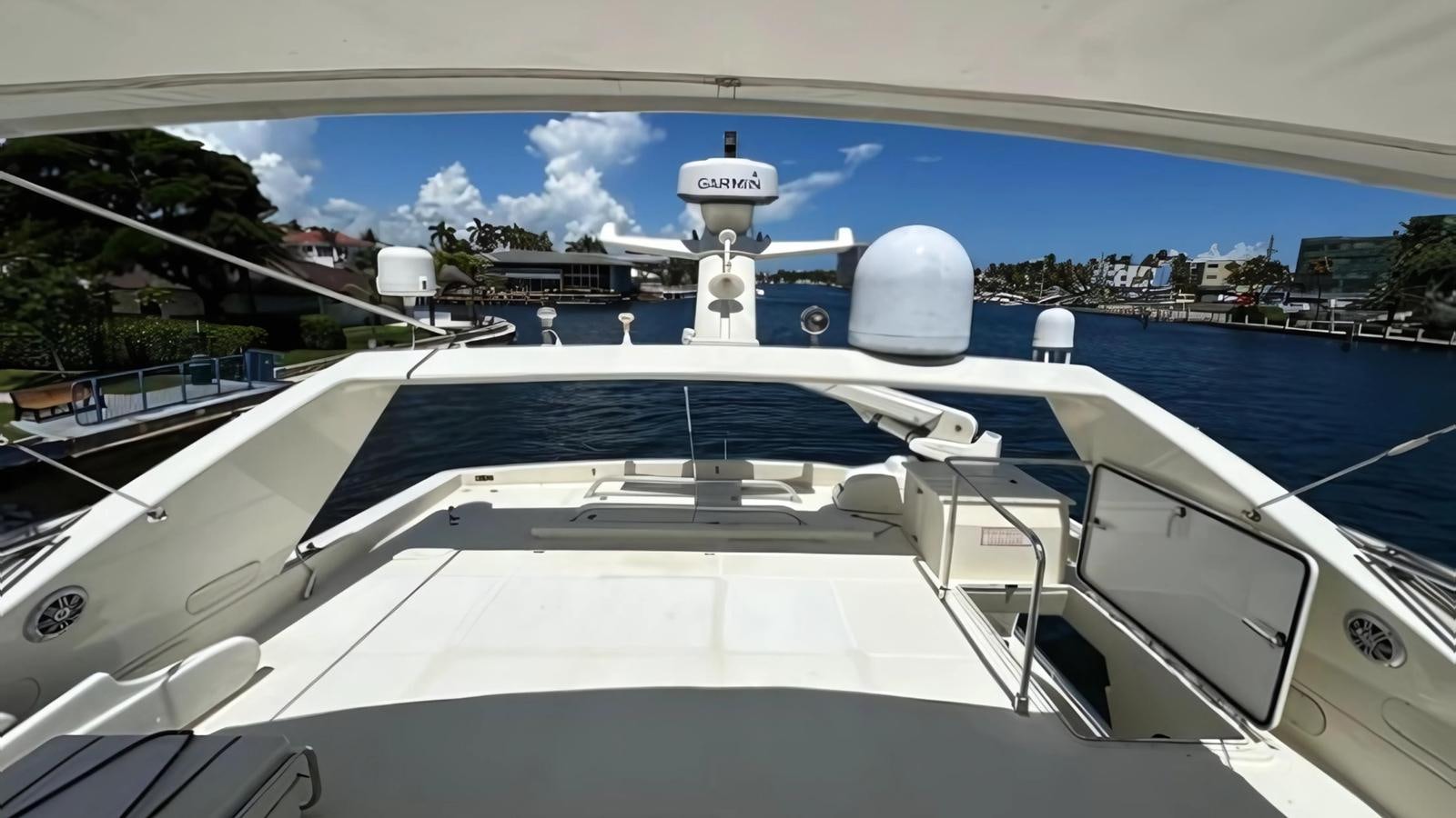 a boat on the water aboard 1998 FERRETTI 80FT Yacht for Sale