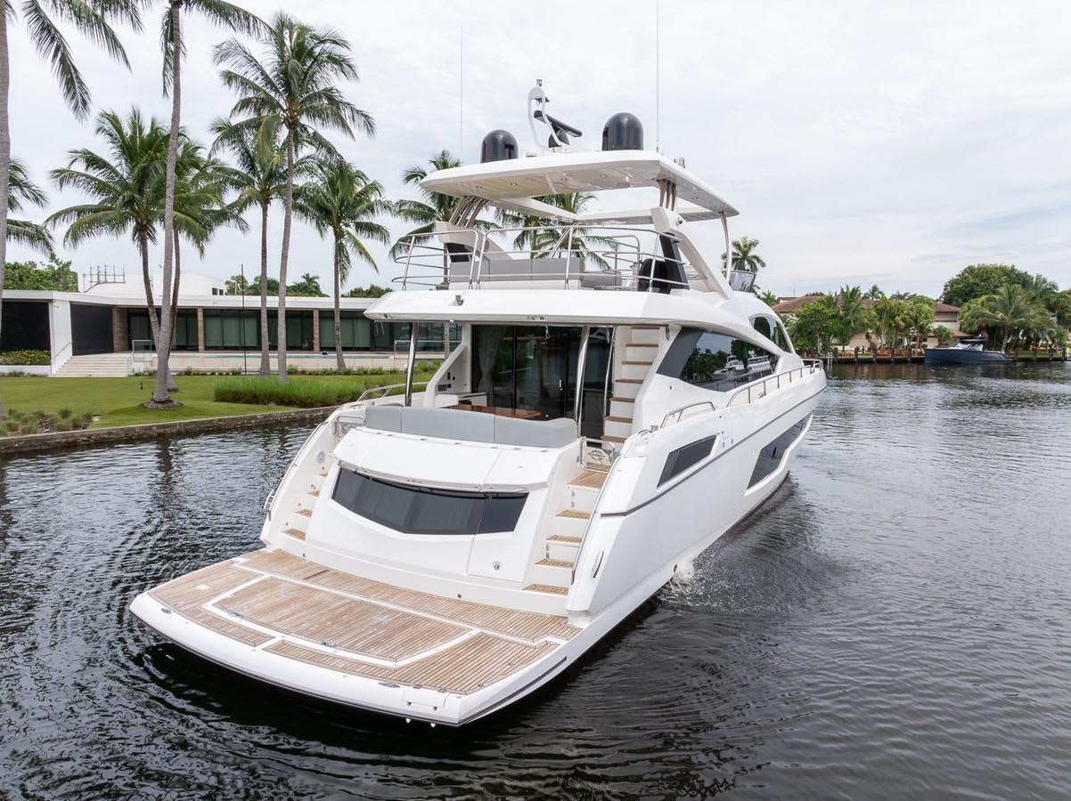 a boat on the water aboard 2018 SUNSEEKER 75 YACHT Yacht for Sale