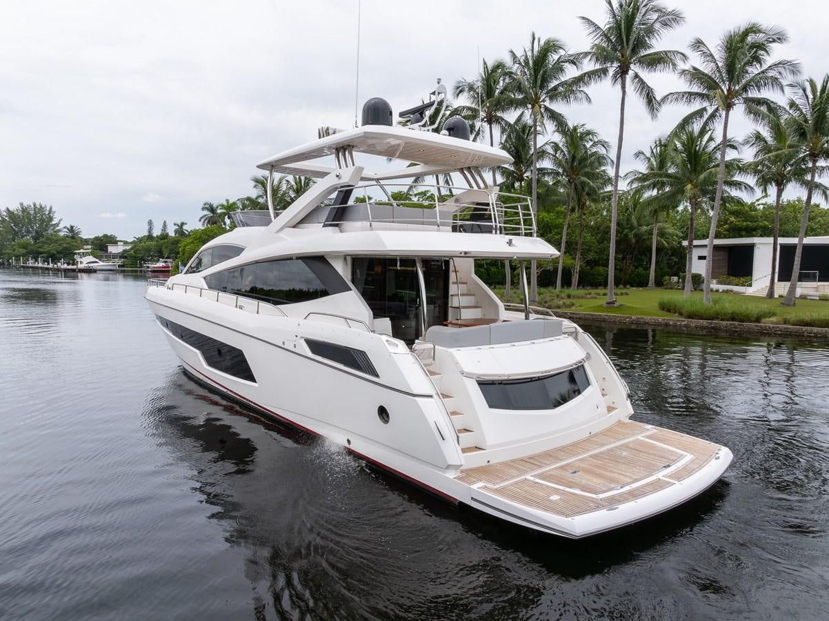 a boat in the water aboard 2018 SUNSEEKER 75 YACHT Yacht for Sale