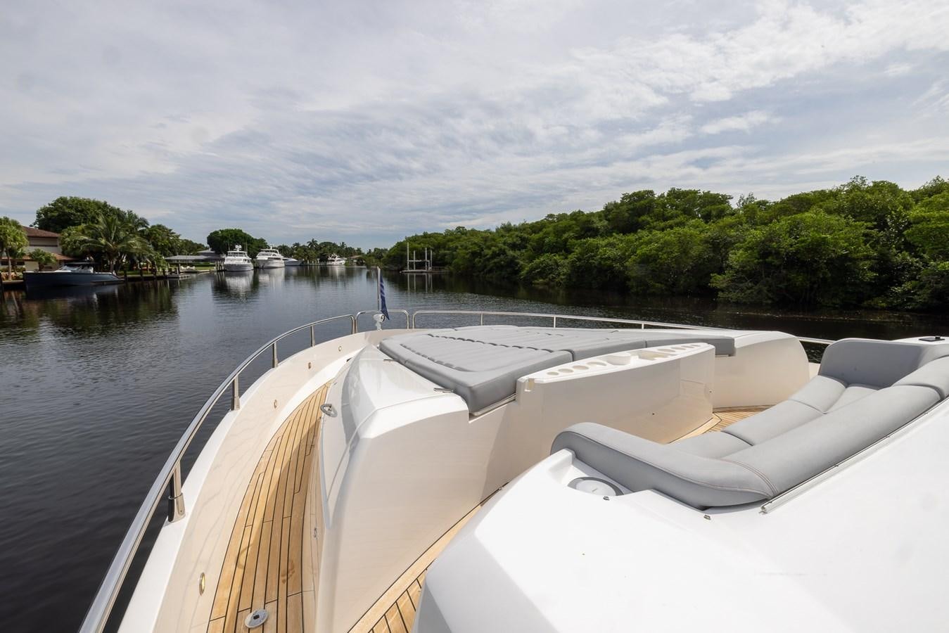 a boat on the water aboard 2018 SUNSEEKER 75 YACHT Yacht for Sale