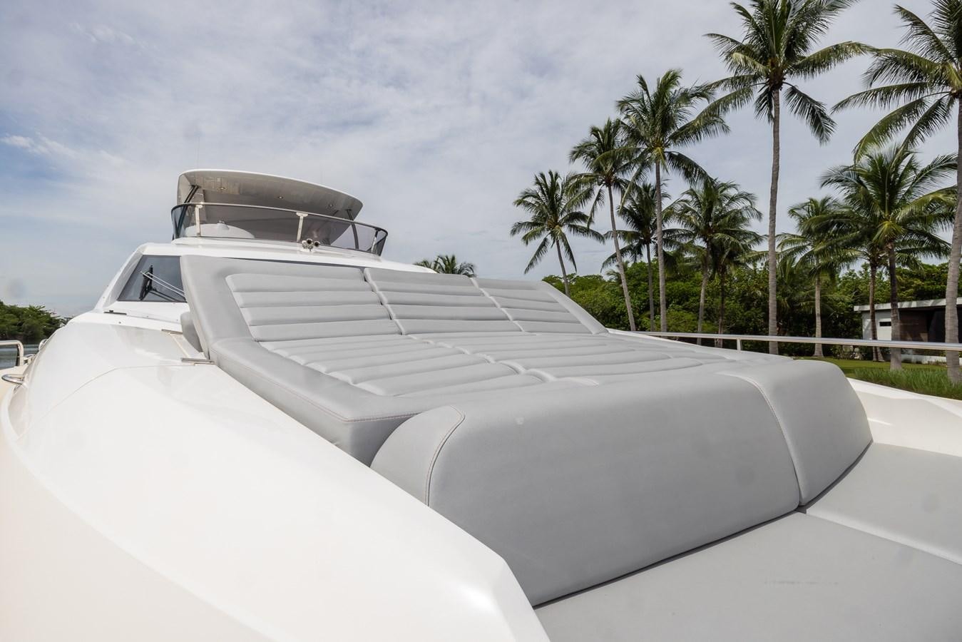 a white car with a roof aboard 2018 SUNSEEKER 75 YACHT Yacht for Sale