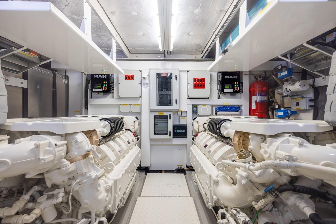 a room with machinery aboard 2018 SUNSEEKER 75 YACHT Yacht for Sale