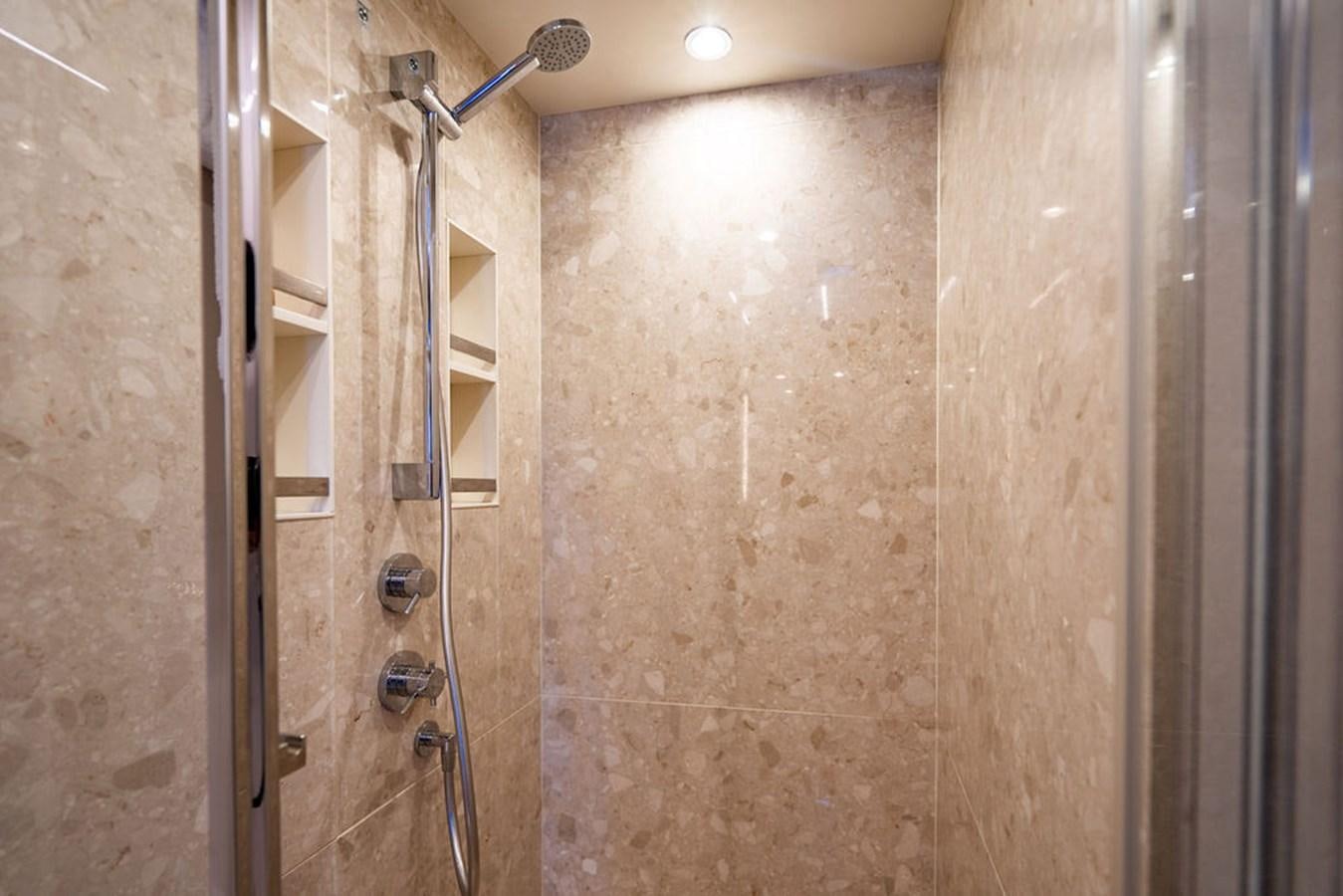 a shower unit with a shower aboard THE PERFECT MERITAGE Yacht for Sale