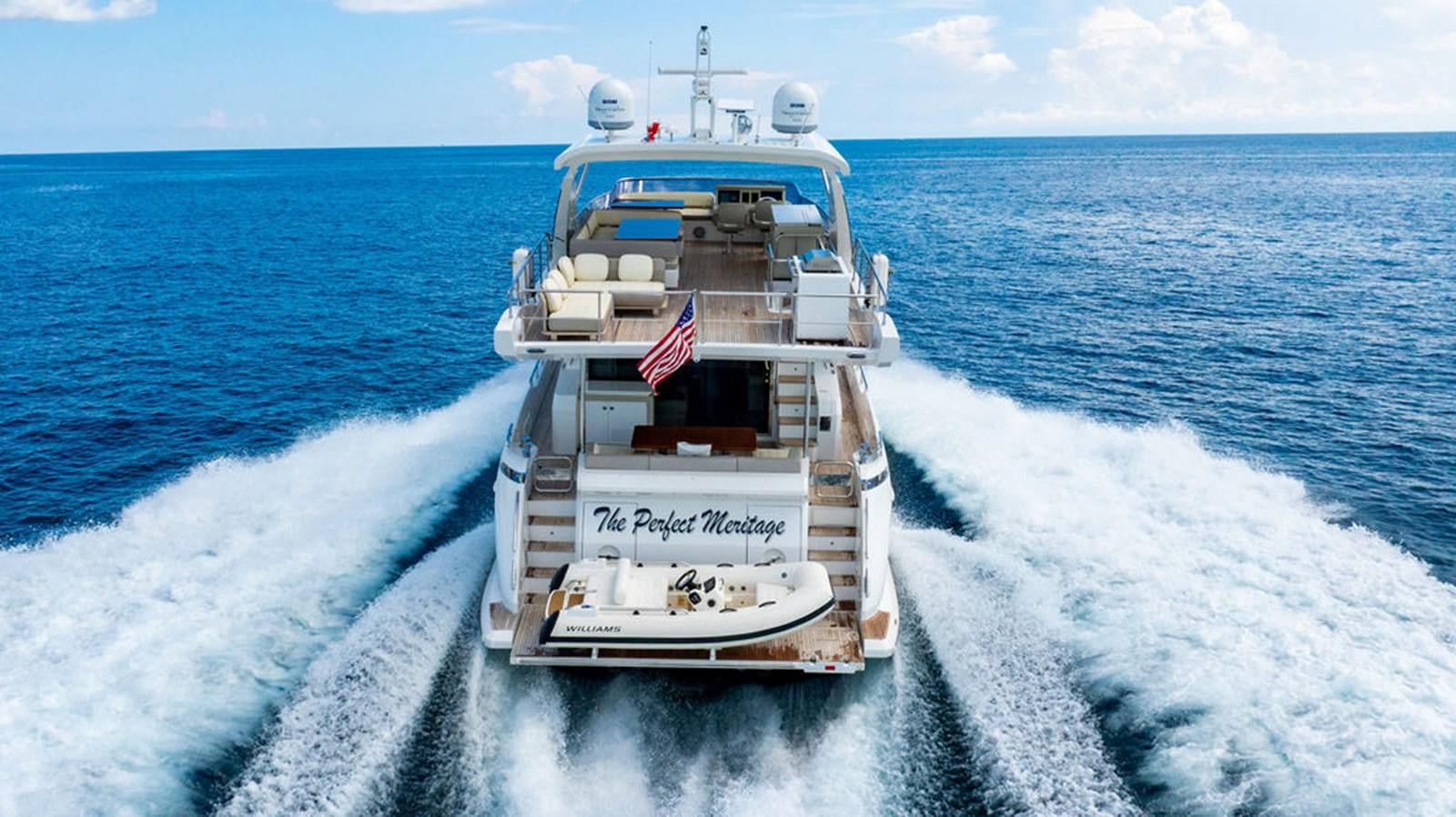 a boat on the water aboard THE PERFECT MERITAGE Yacht for Sale