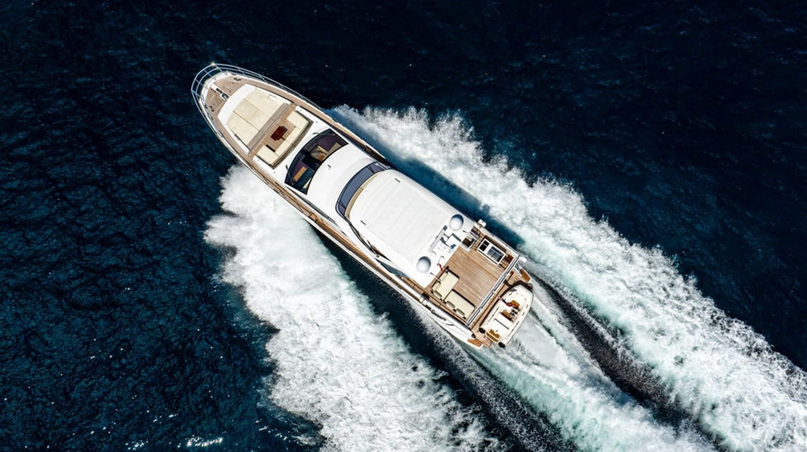 a high angle view of a ship aboard THE PERFECT MERITAGE Yacht for Sale