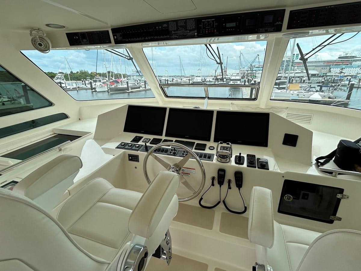 inside of a car aboard NOVIA II Yacht for Sale