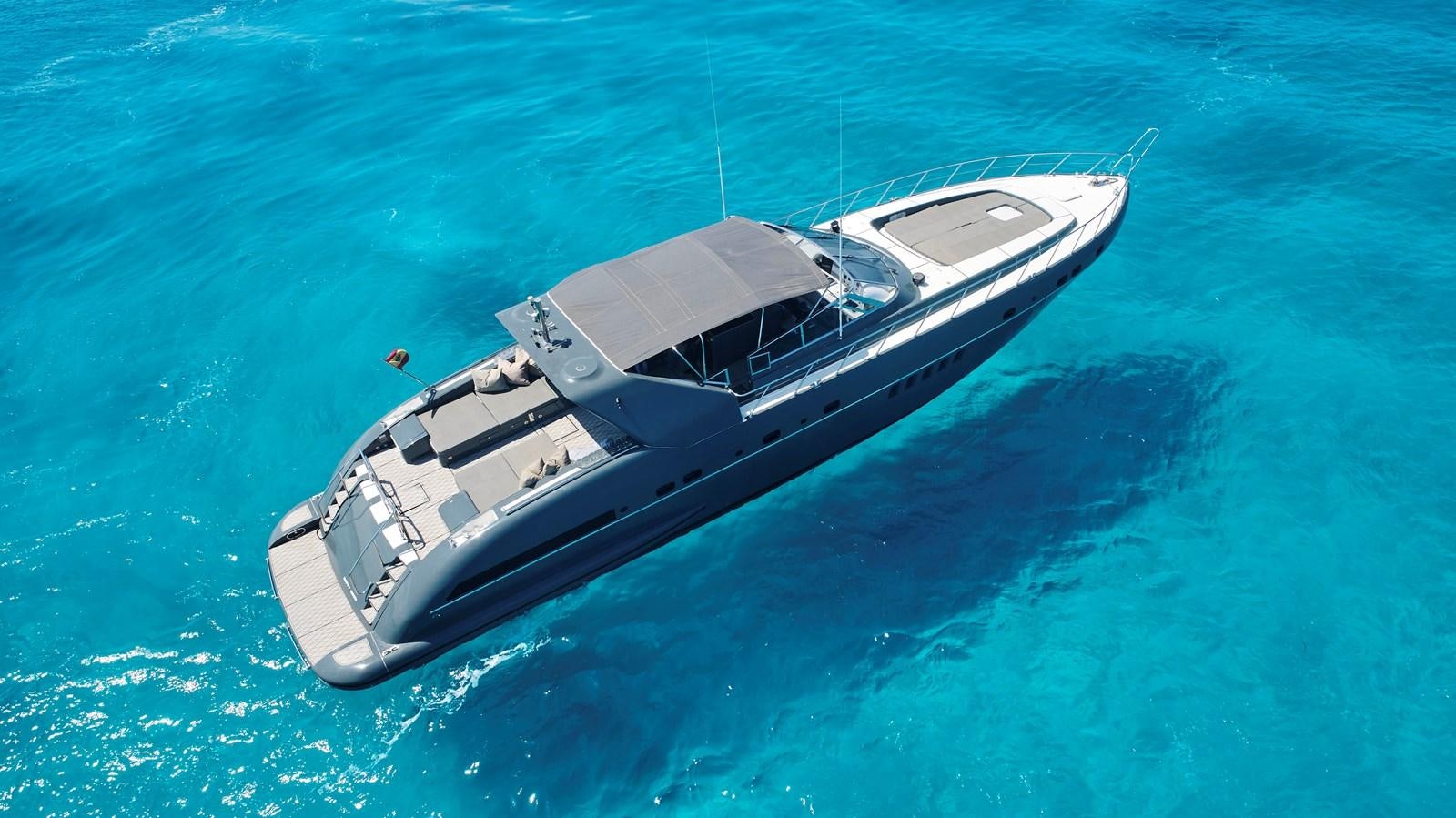 a boat in the water aboard INFINITY Yacht for Sale