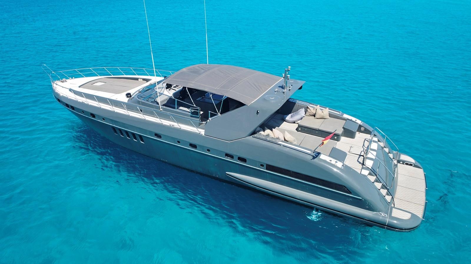a boat in the water aboard INFINITY Yacht for Sale