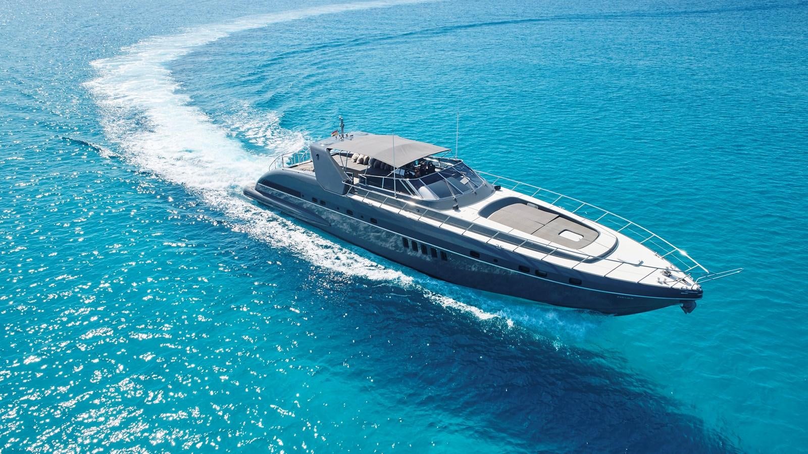 a boat on the water aboard INFINITY Yacht for Sale