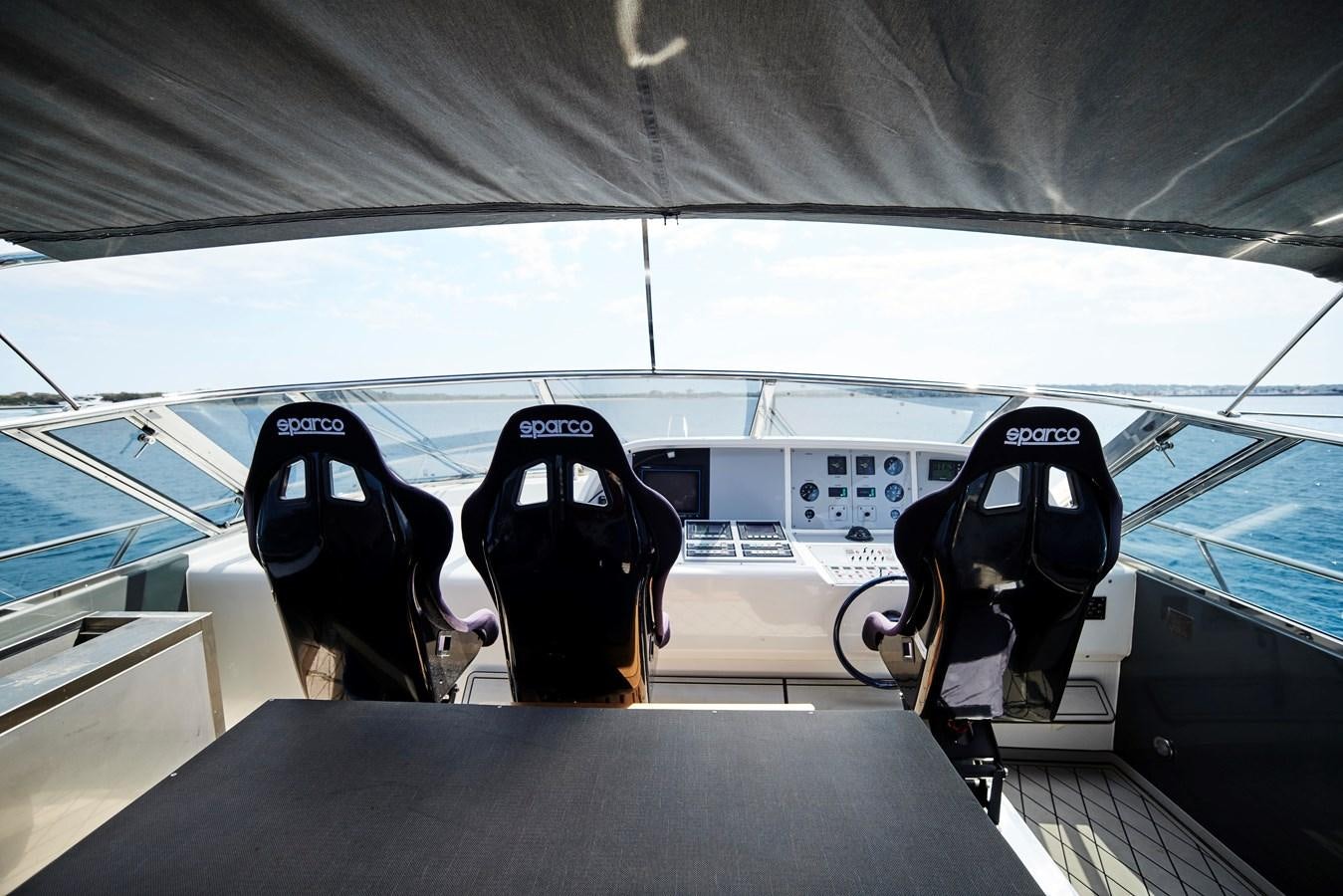 the inside of a plane aboard INFINITY Yacht for Sale