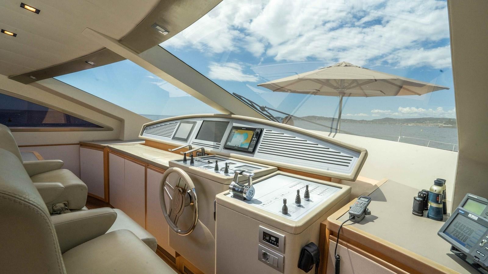a boat on a table aboard ELEGANCE OF CANNES Yacht for Sale