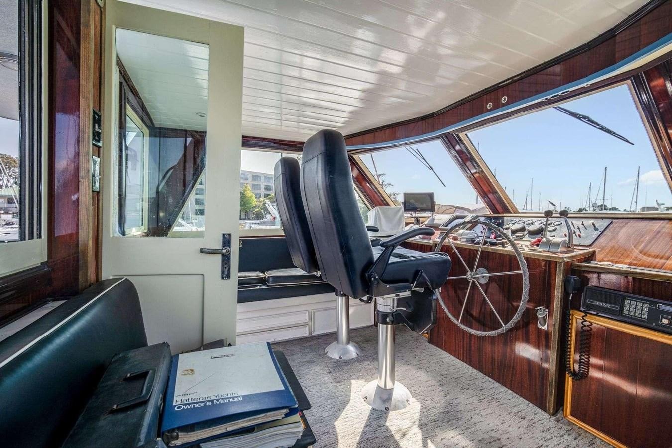 a vehicle with a table and chairs aboard SEA WOLF Yacht for Sale