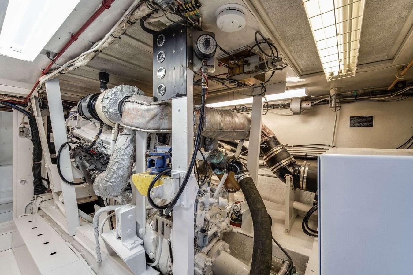 a large machine with wires aboard SEA WOLF Yacht for Sale