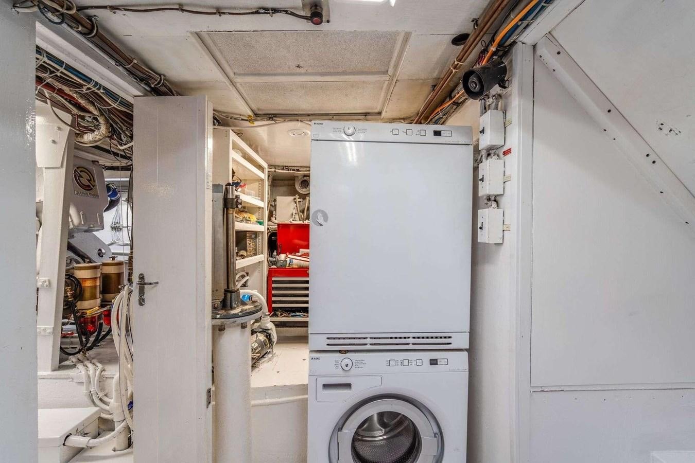 a machine in a room aboard SEA WOLF Yacht for Sale