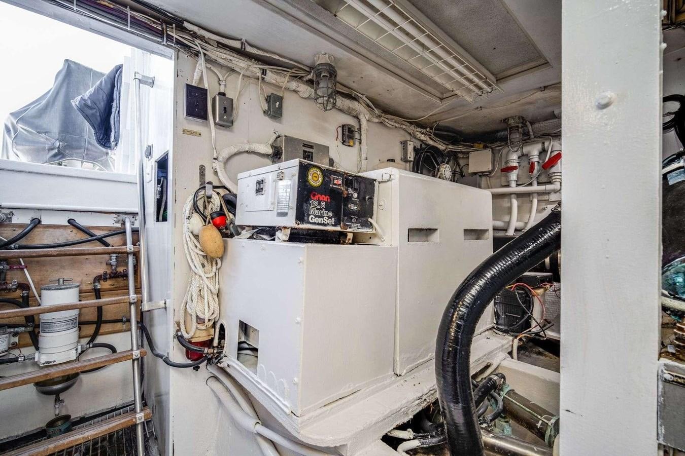 a machine in a room aboard SEA WOLF Yacht for Sale