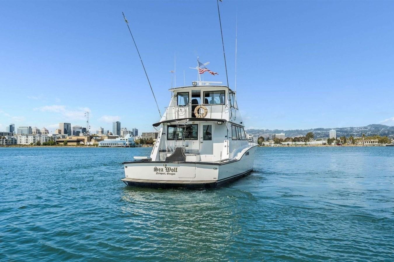 a boat sailing on the water aboard SEA WOLF Yacht for Sale