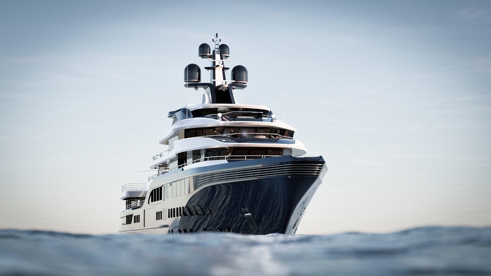 a ship in the water aboard PROJECT RAPTOR Yacht for Sale