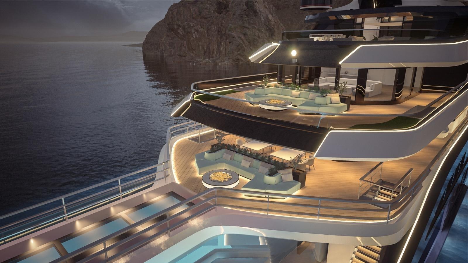 a boat on the water aboard PROJECT RAPTOR Yacht for Sale