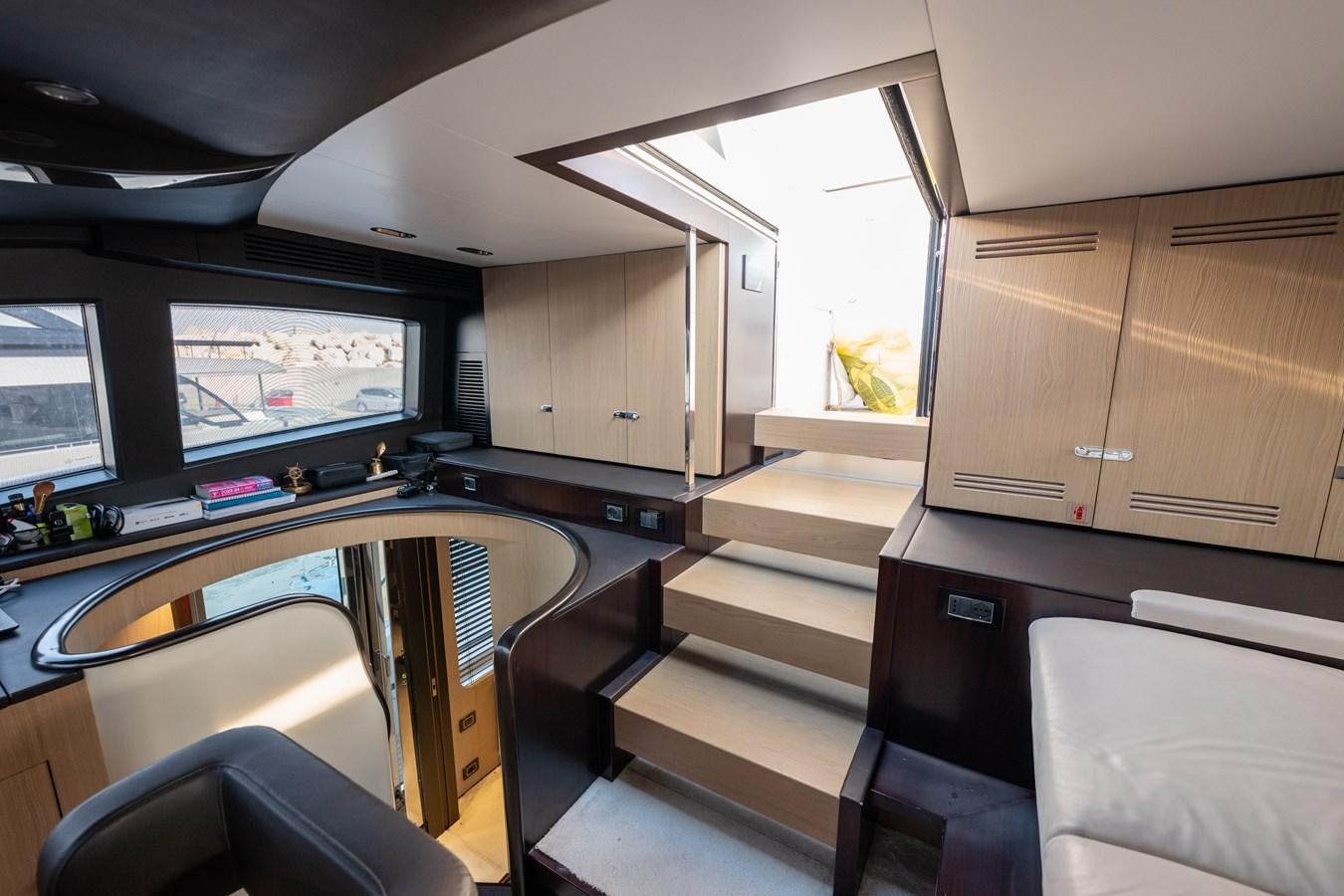 inside of a vehicle aboard CLOUDY BAY Yacht for Sale