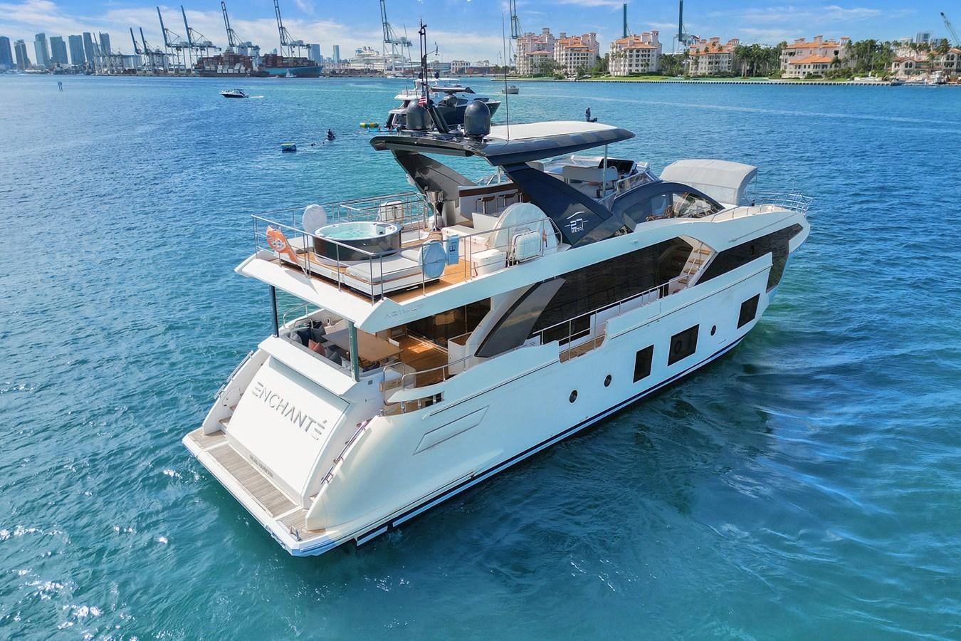 a boat on the water aboard ENCHANTE Yacht for Sale