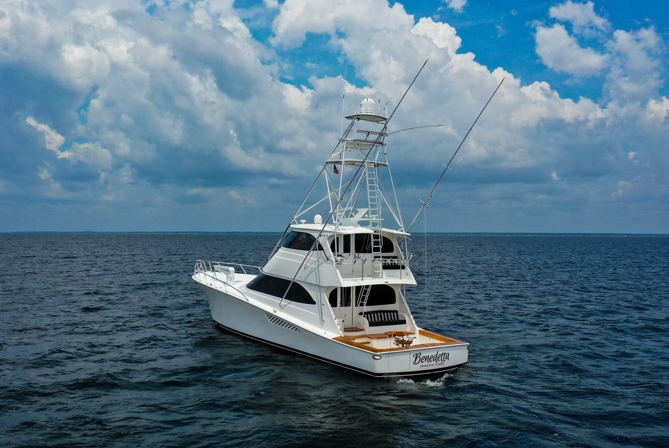 a boat in the water aboard BENEDETTA Yacht for Sale