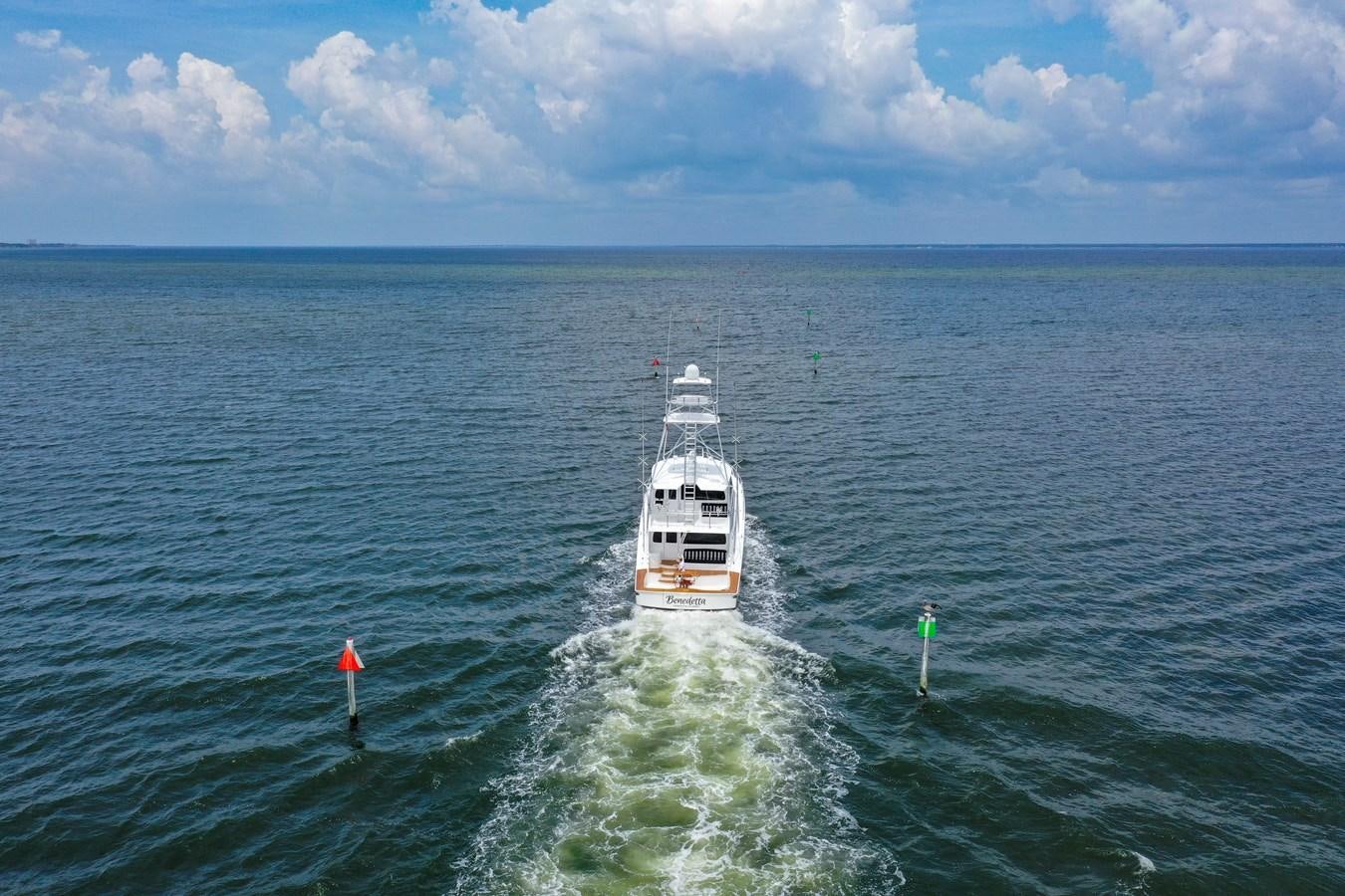 a boat on the water aboard BENEDETTA Yacht for Sale