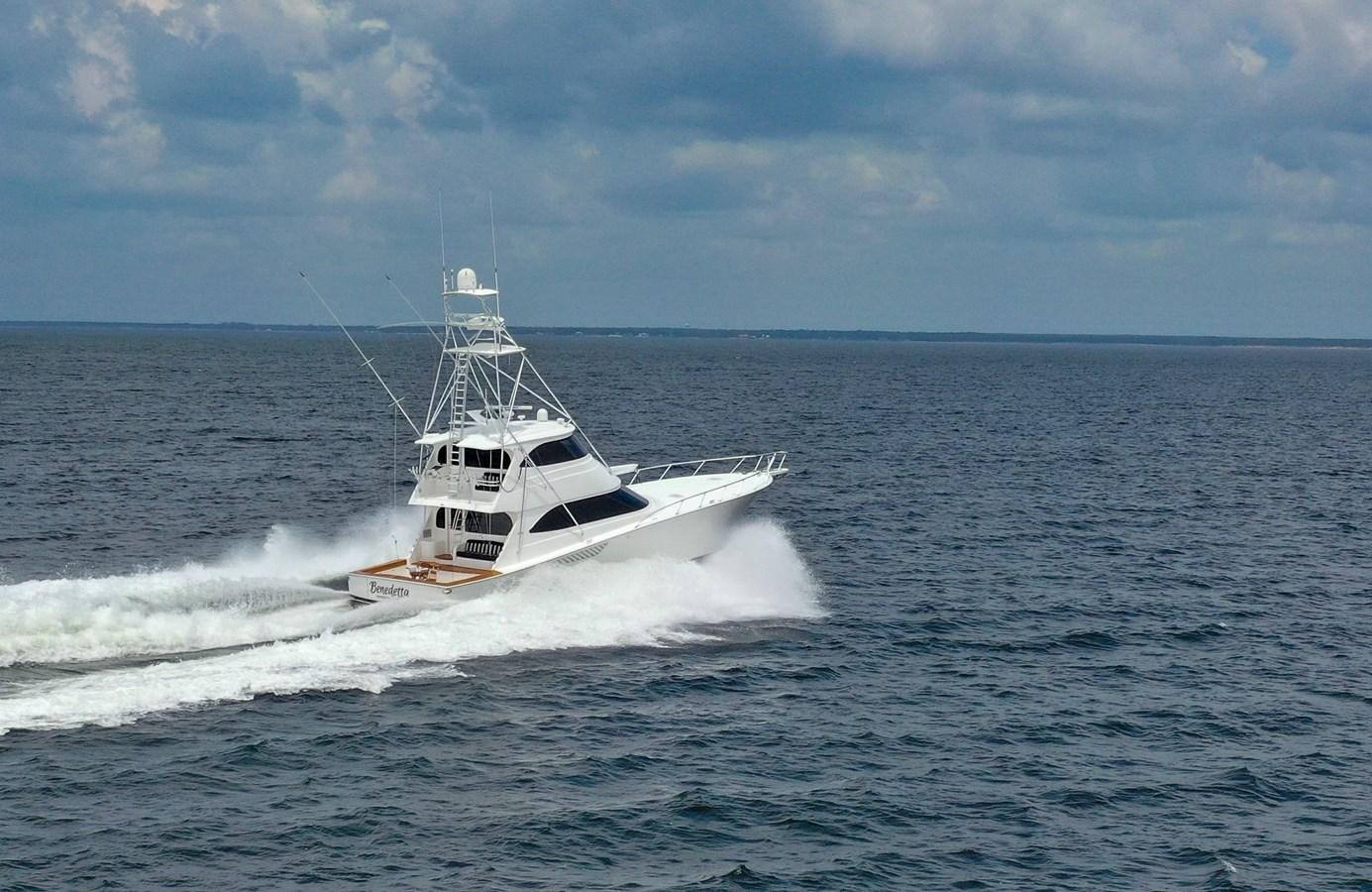 a boat on the water aboard BENEDETTA Yacht for Sale