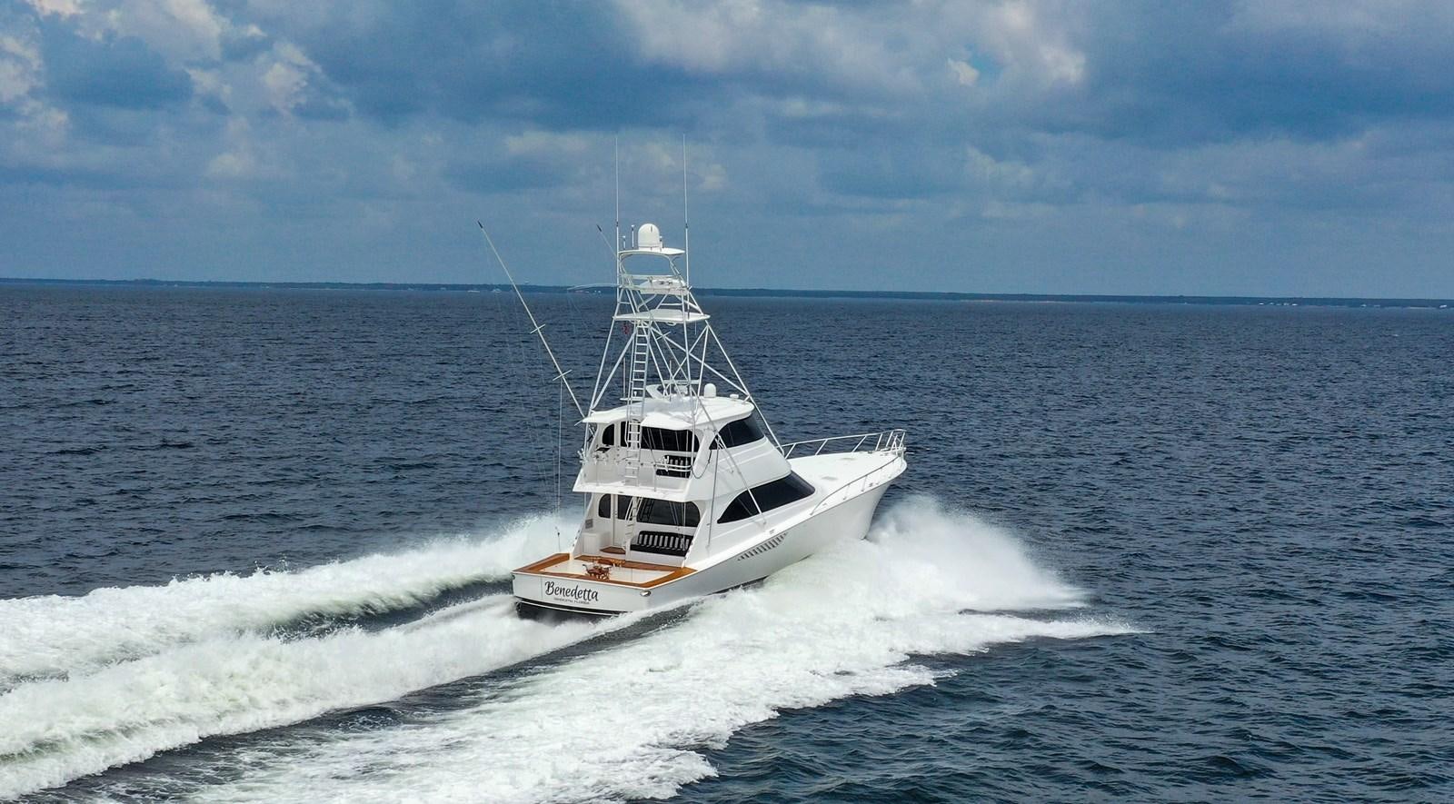 a boat on the water aboard BENEDETTA Yacht for Sale