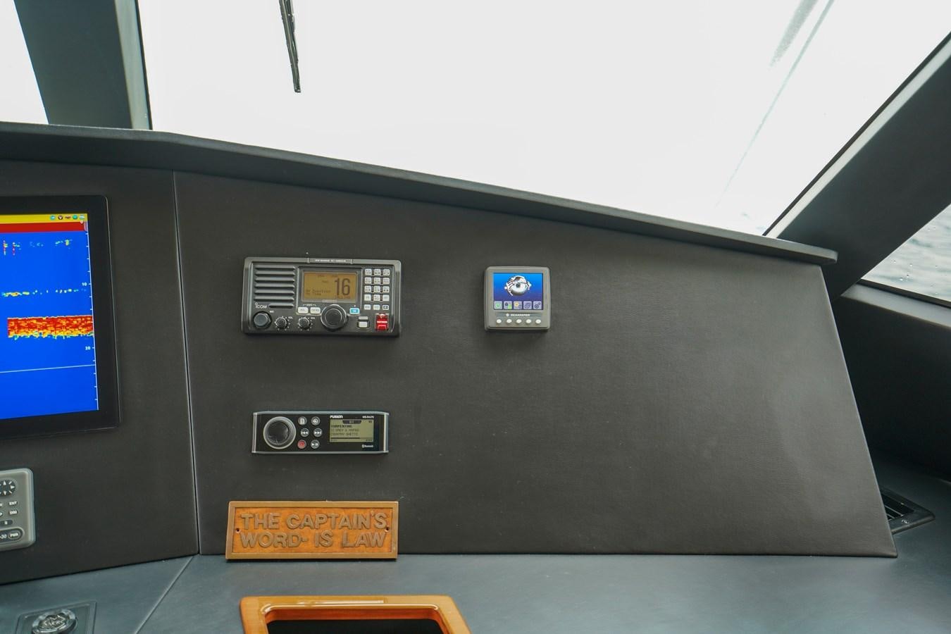 a black rectangular object with buttons aboard BENEDETTA Yacht for Sale