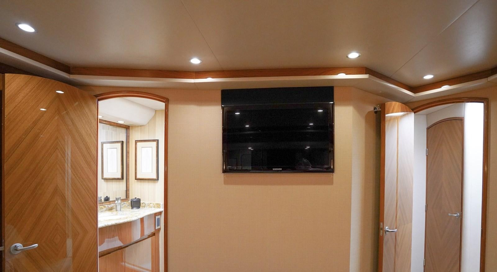 a bathroom with a black shelf aboard BENEDETTA Yacht for Sale