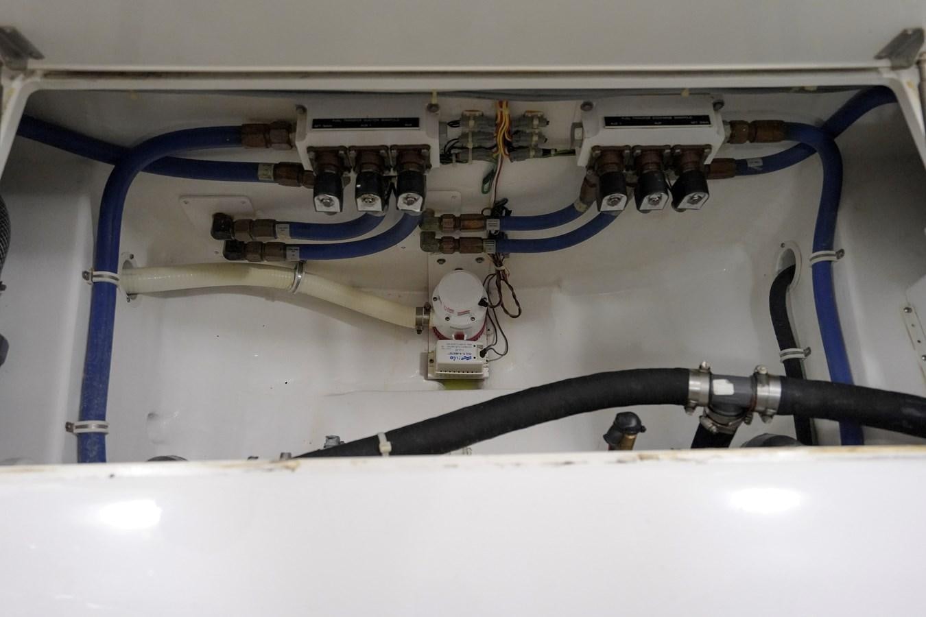 a close-up of a pipe aboard BENEDETTA Yacht for Sale