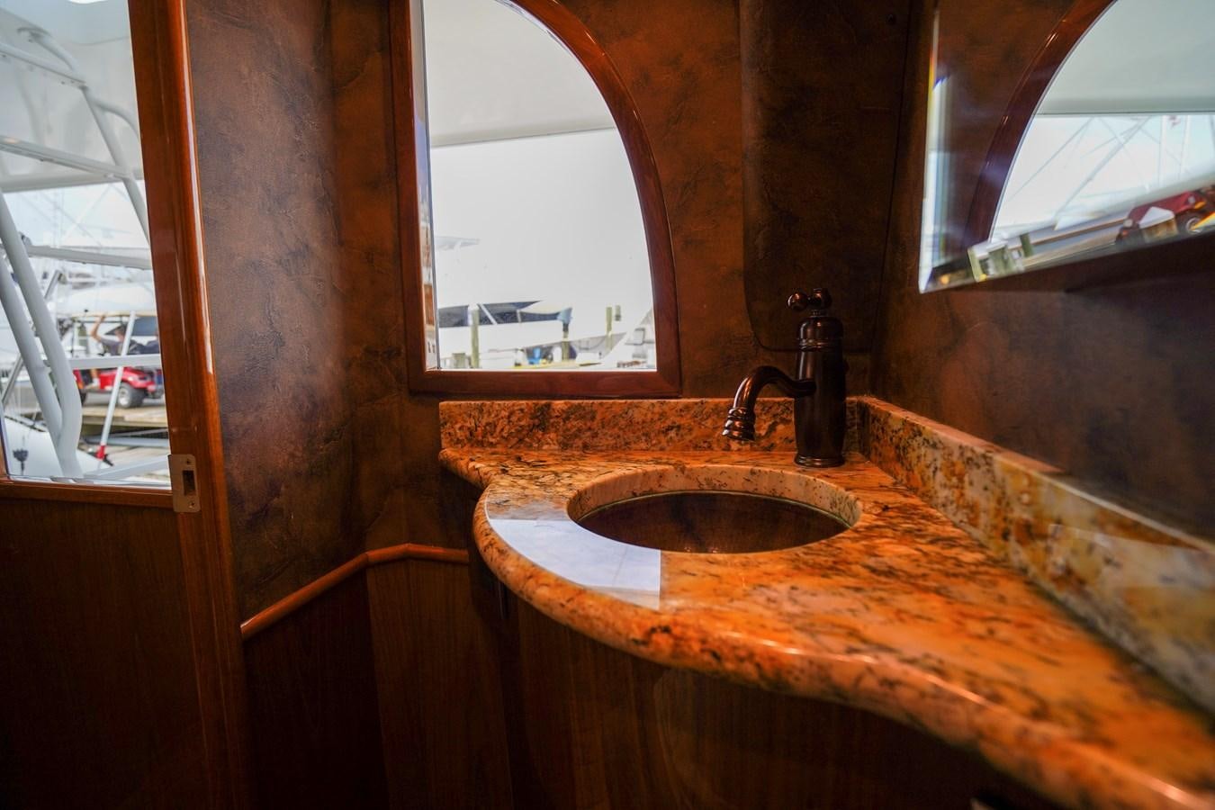 a sink in a bathroom aboard BENEDETTA Yacht for Sale