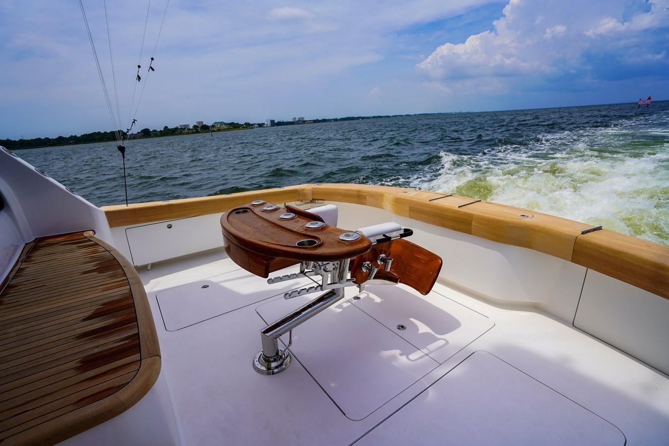 a boat on the water aboard BENEDETTA Yacht for Sale