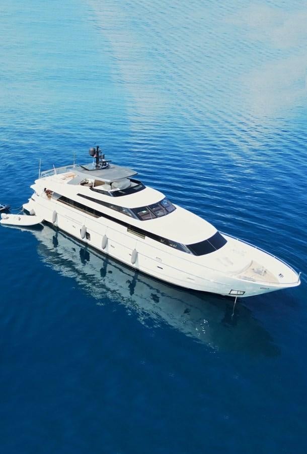 a high angle view of a ship aboard SL 94' Yacht for Sale