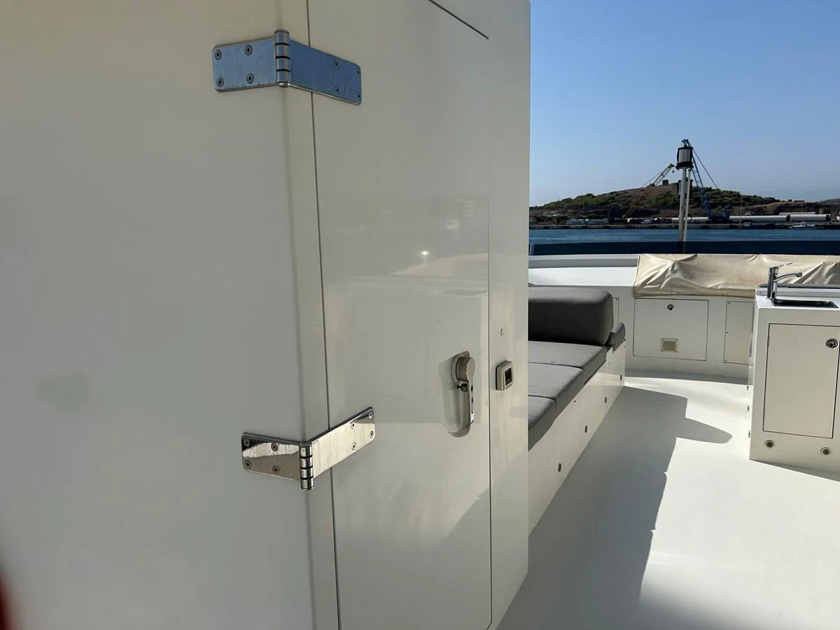 a large white machine aboard WHISPER Yacht for Sale