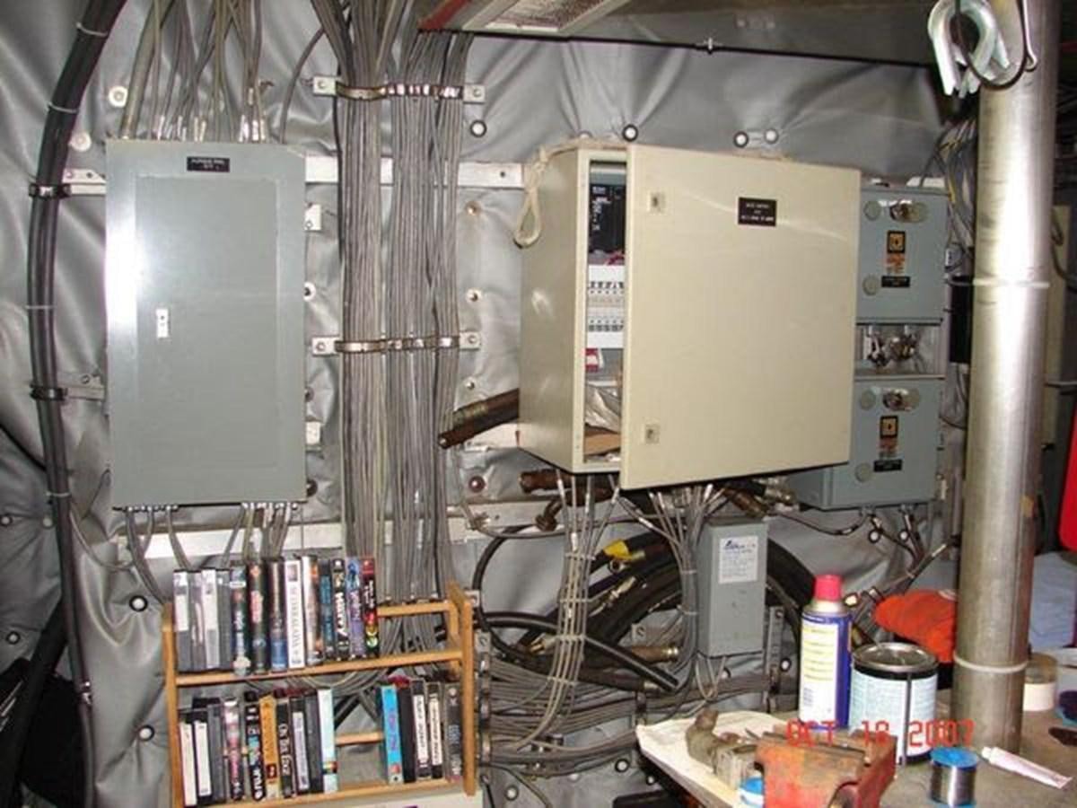 a machine with wires aboard 1999 EASTERN SWATH 120 Yacht for Sale