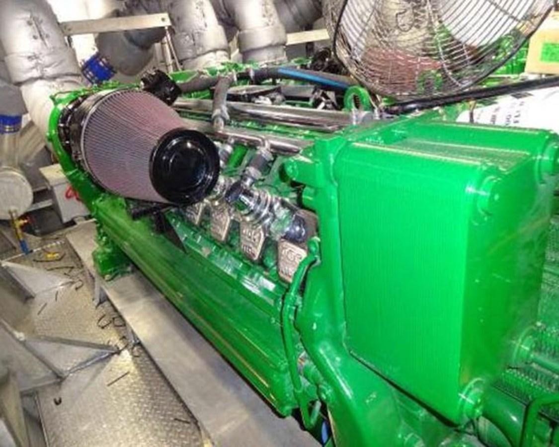 a green container with a metal cylinder aboard DREAM STAR Yacht for Sale