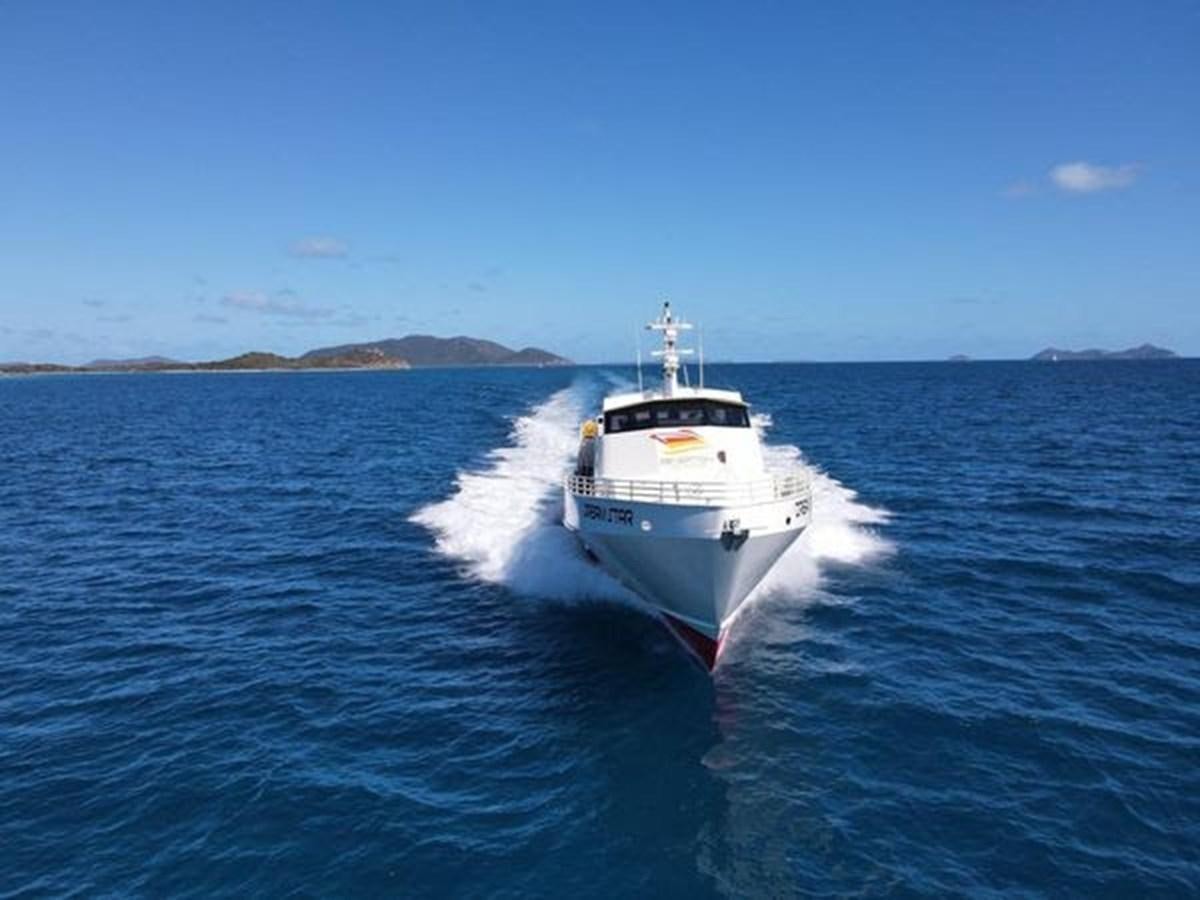 a boat on the water aboard DREAM STAR Yacht for Sale
