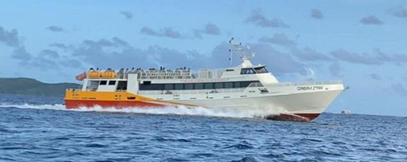 a boat in the water aboard DREAM STAR Yacht for Sale