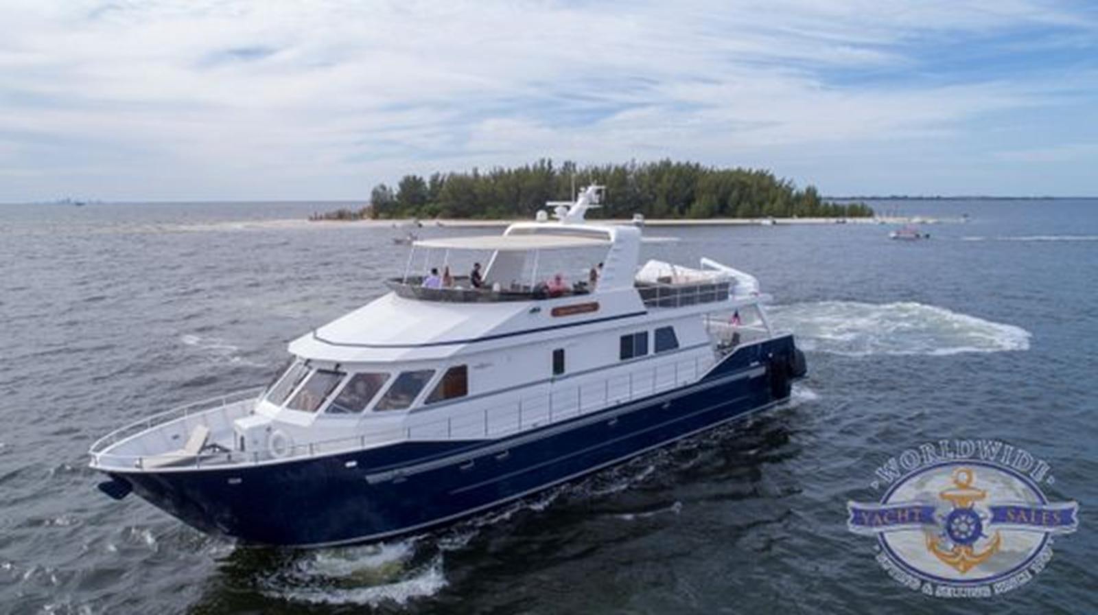 a boat on the water aboard ISLAND SOUL Yacht for Sale
