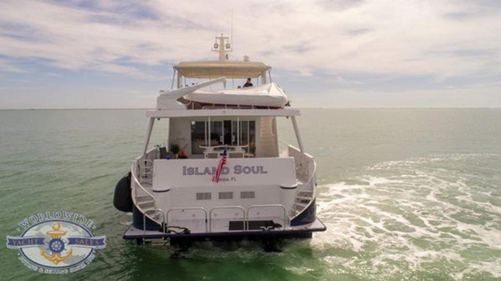 a boat in the ocean aboard ISLAND SOUL Yacht for Sale