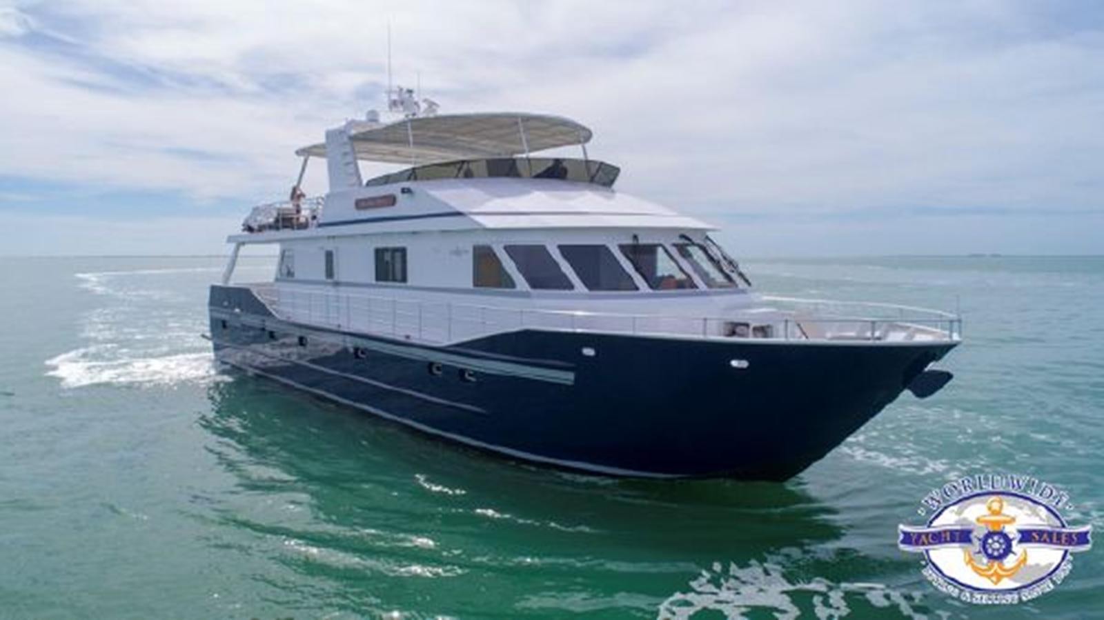 a boat on the water aboard ISLAND SOUL Yacht for Sale