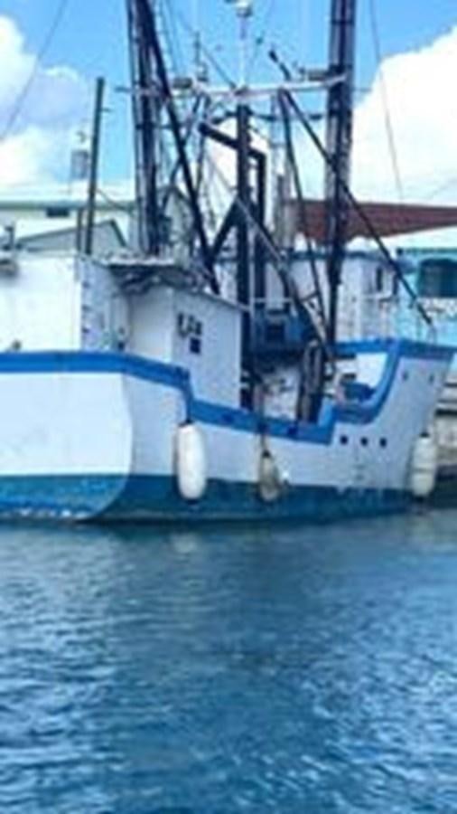 a large ship in the water aboard 1980 ST. AUGUSTINE 78 TRAWLER Yacht for Sale