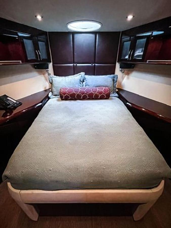 a bed in a room aboard LOVIN LIFE Yacht for Sale